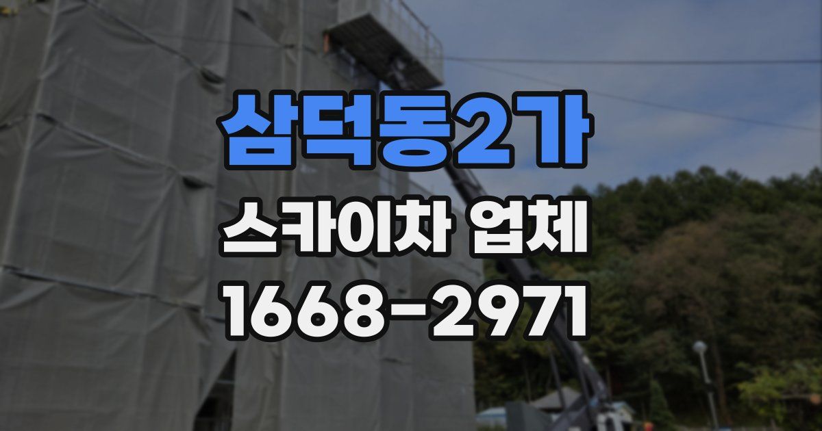 삼덕동2가 스카이차 업체