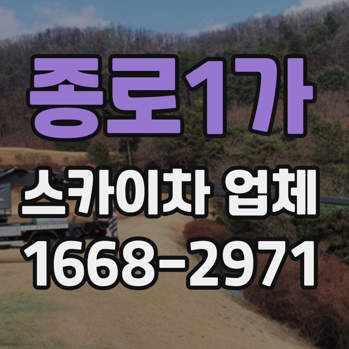 종로1가 스카이차 업체