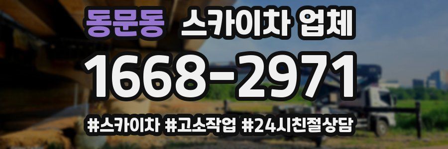 동문동 스카이차 업체