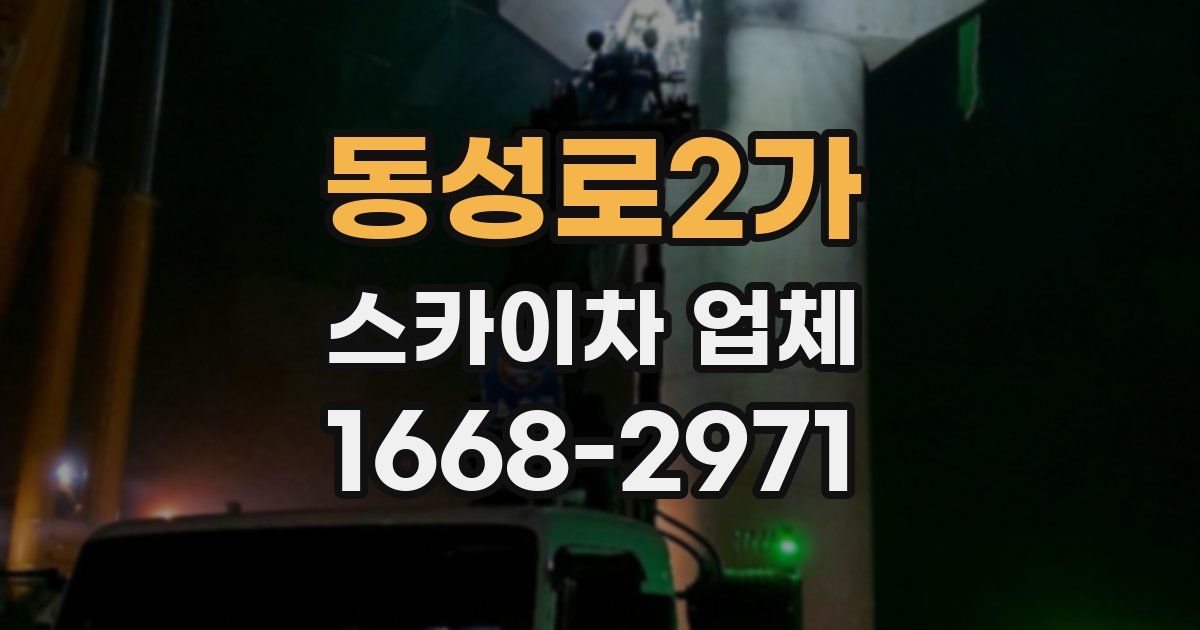 동성로2가 스카이차 업체