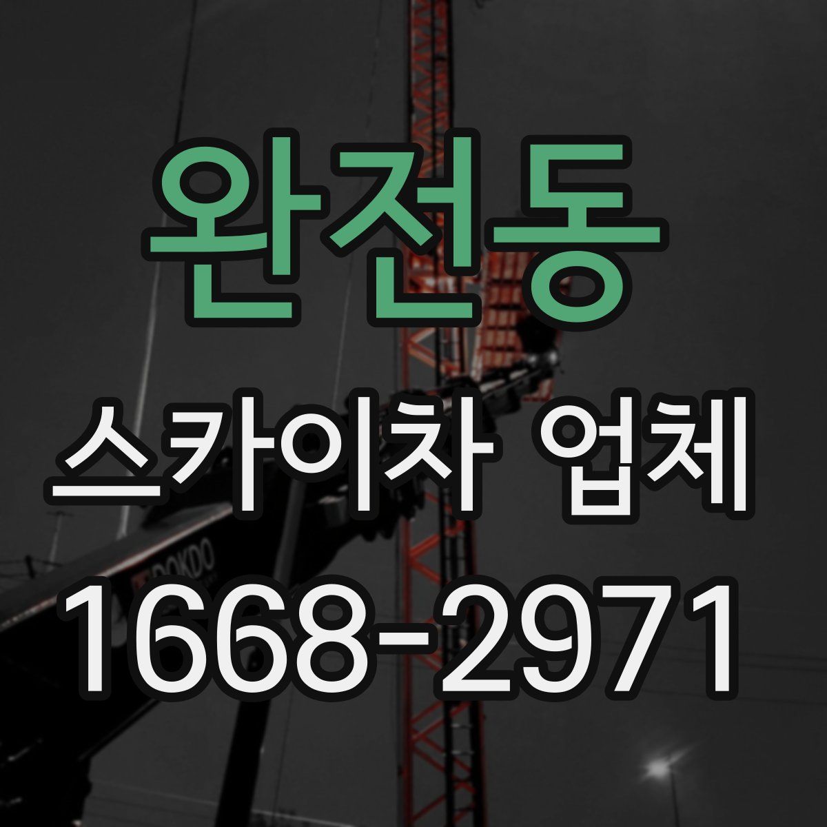 완전동 스카이차 업체