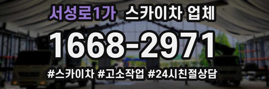 서성로1가 스카이차 업체