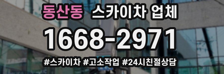 동산동 스카이차 업체