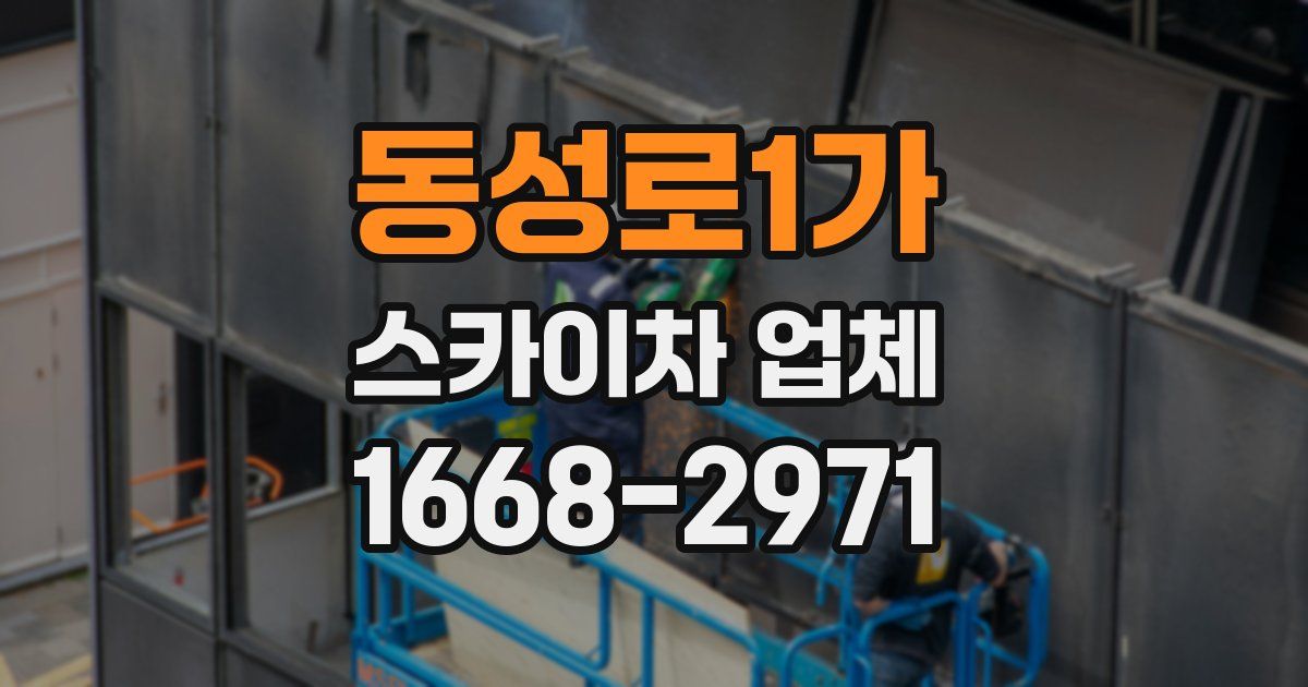 동성로1가 스카이차 업체