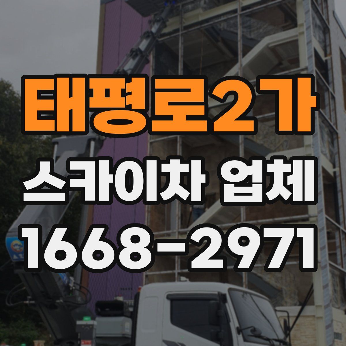 태평로2가 스카이차 업체