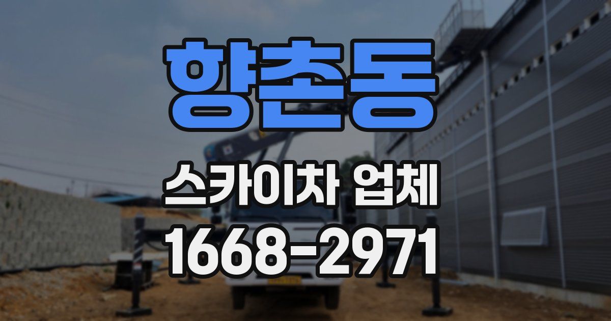 향촌동 스카이차 업체