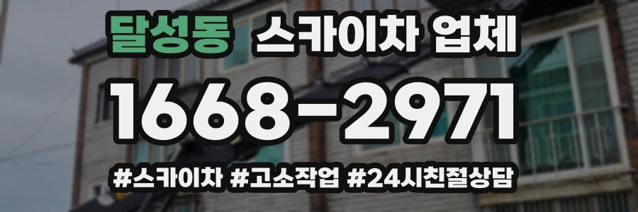 달성동 스카이차 업체