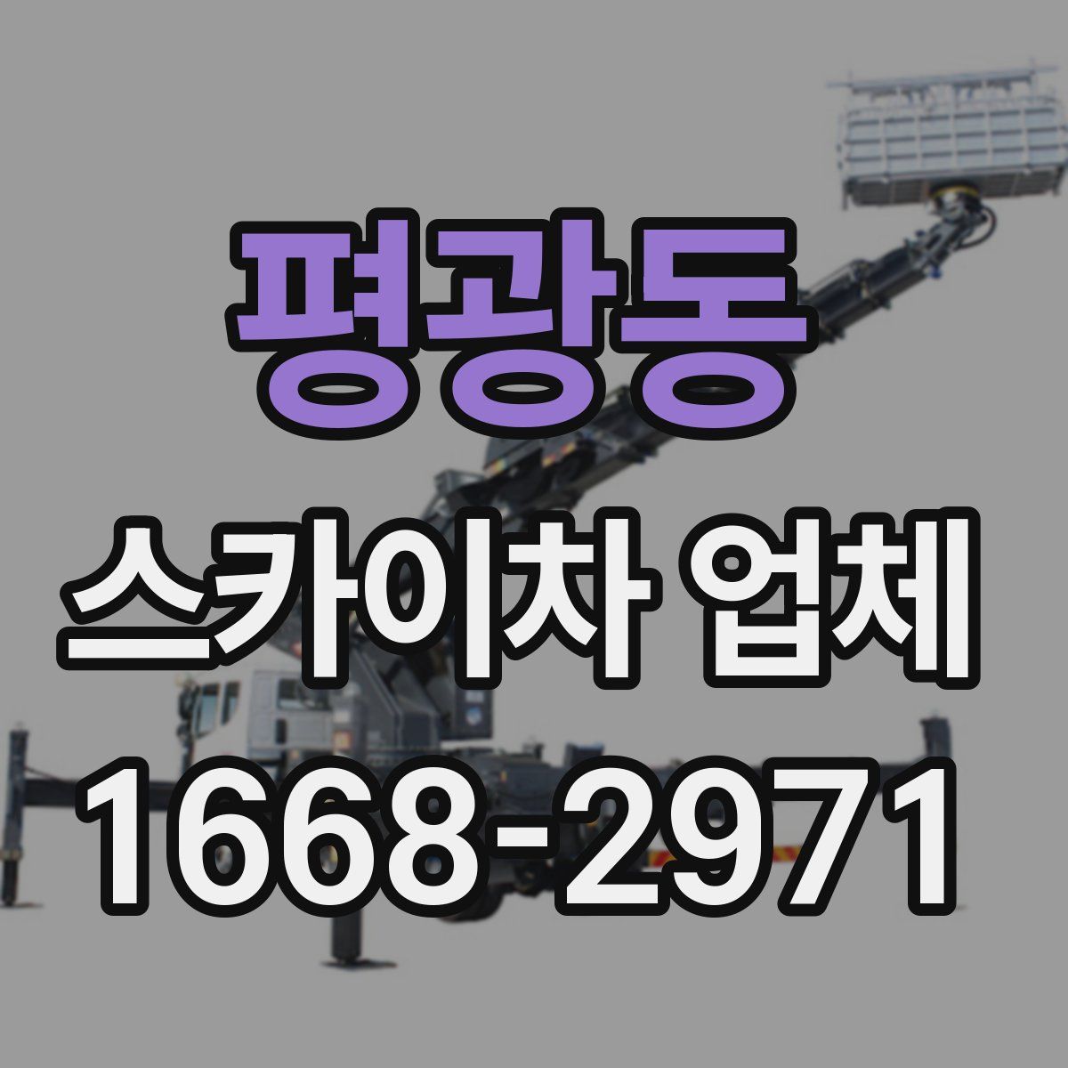 평광동 스카이차 업체