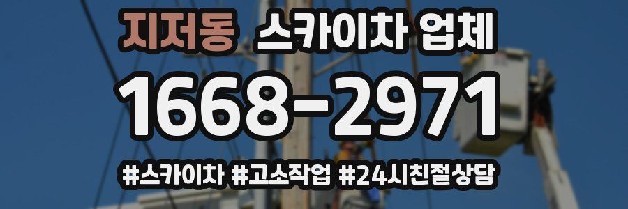 지저동 스카이차 업체