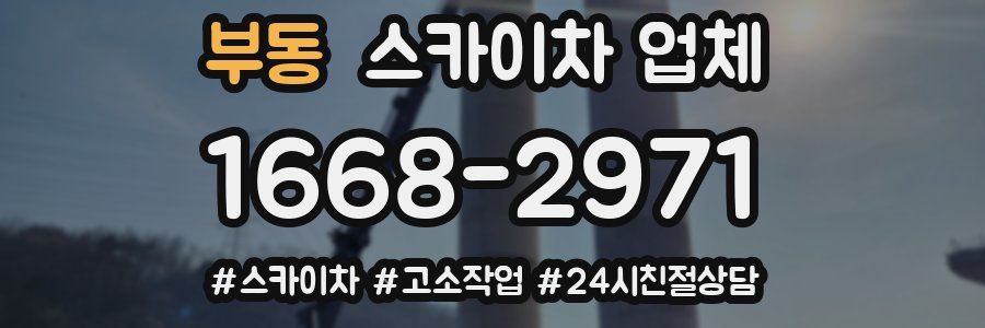 부동 스카이차 업체