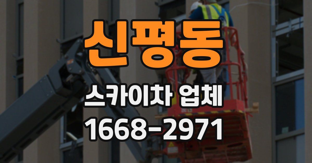 신평동 스카이차 업체