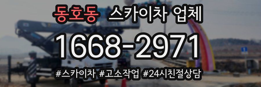 동호동 스카이차 업체