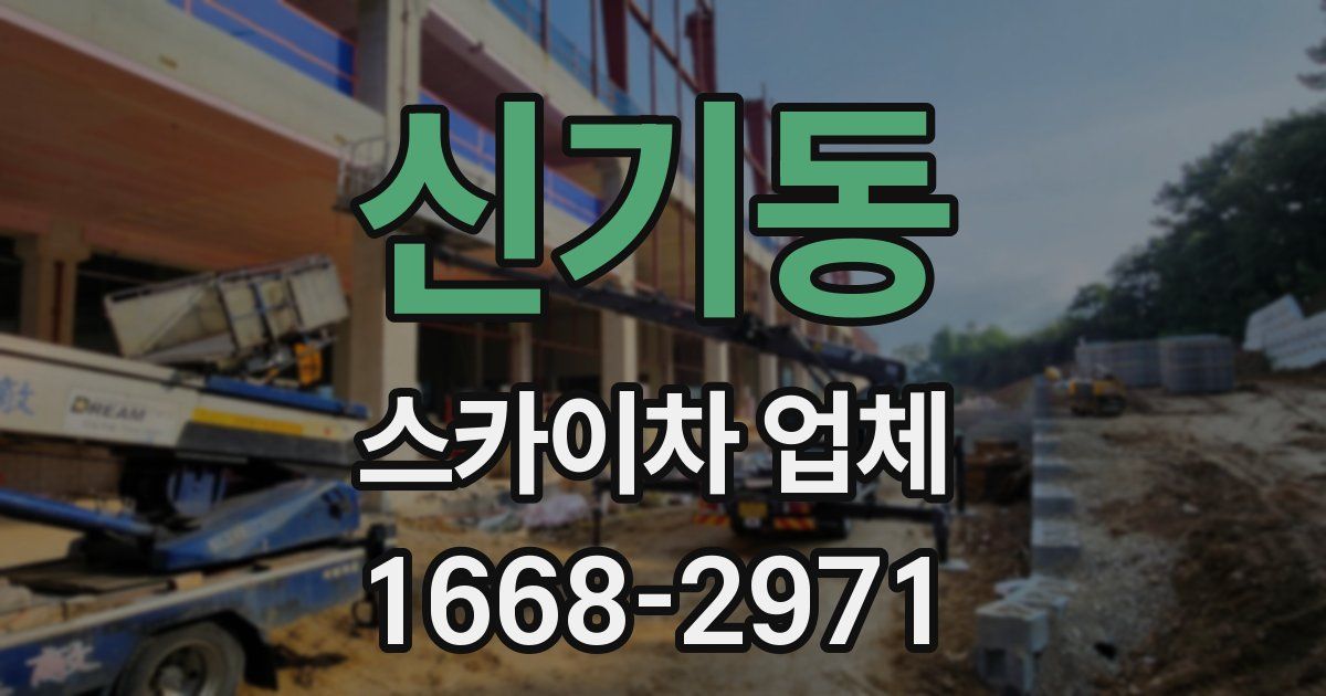 신기동 스카이차 업체