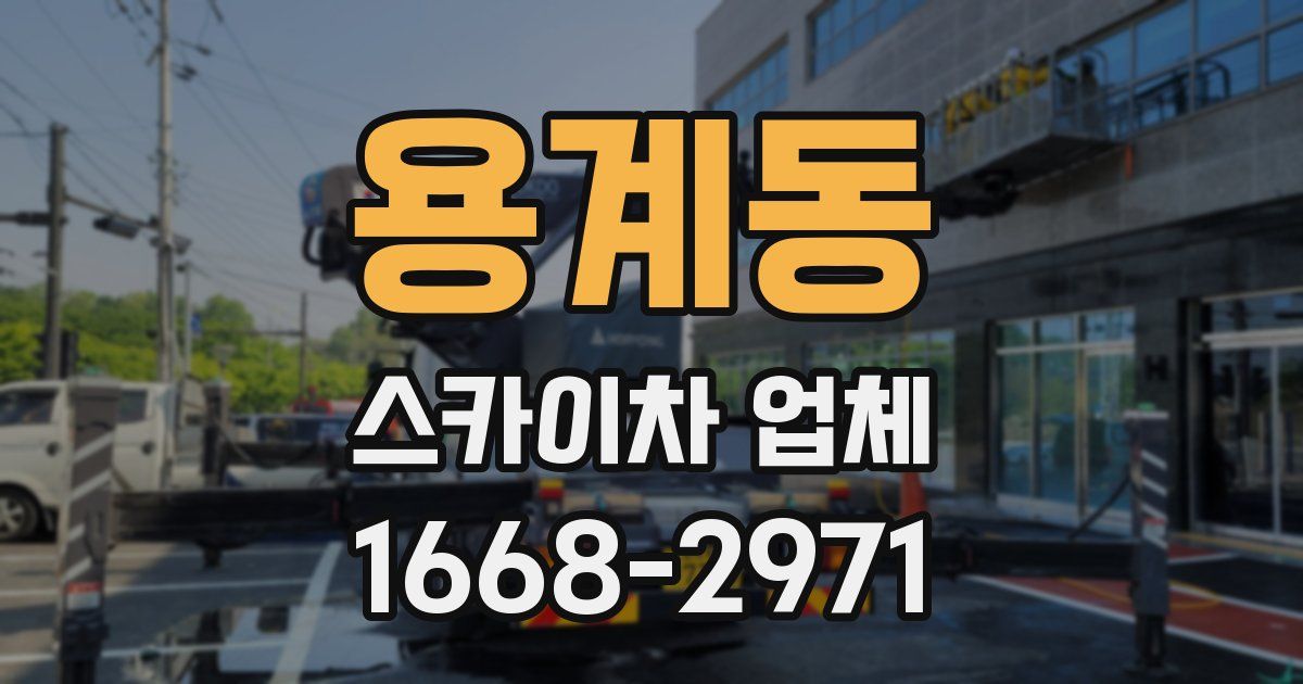 용계동 스카이차 업체