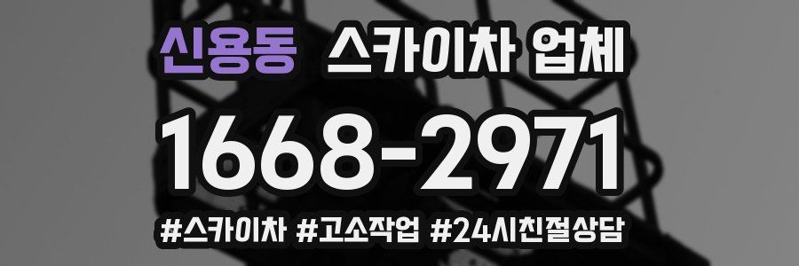 신용동 스카이차 업체
