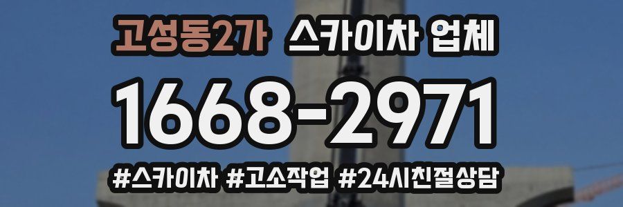 고성동2가 스카이차 업체