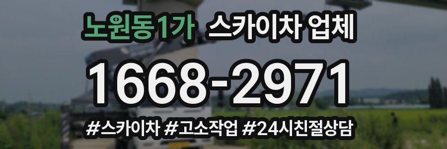 노원동1가 스카이차 업체