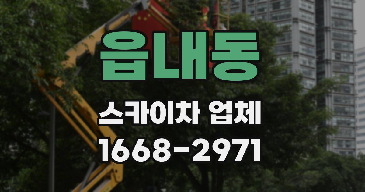 읍내동 스카이차 업체
