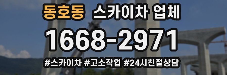 동호동 스카이차 업체