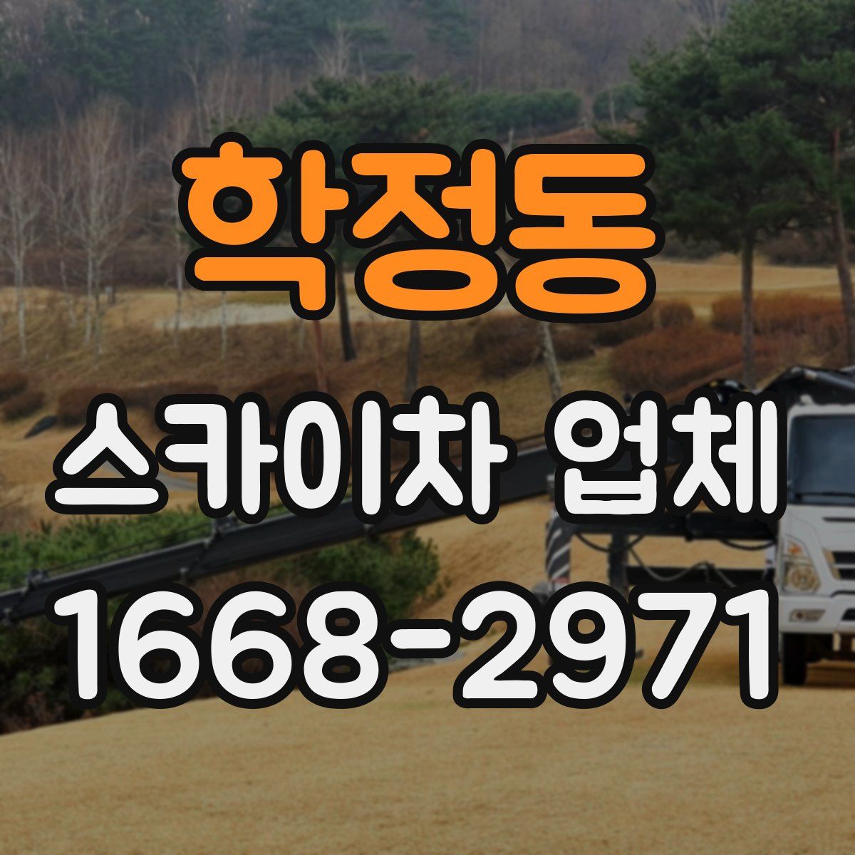 학정동 스카이차 업체