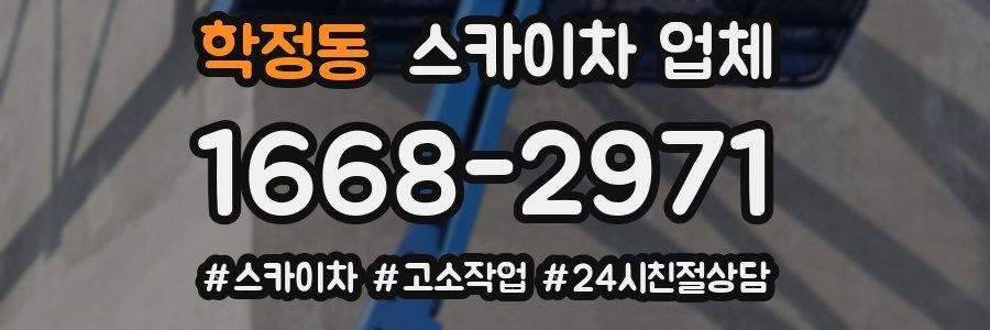 학정동 스카이차 업체