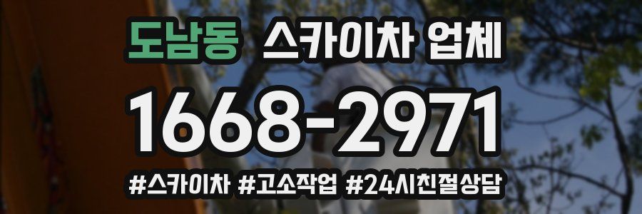 도남동 스카이차 업체