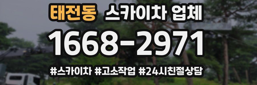 태전동 스카이차 업체