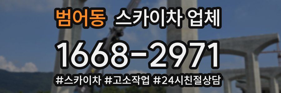 범어동 스카이차 업체