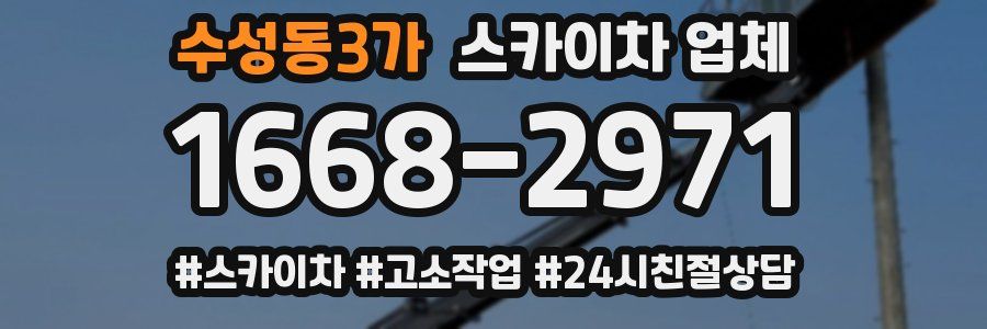 수성동3가 스카이차 업체