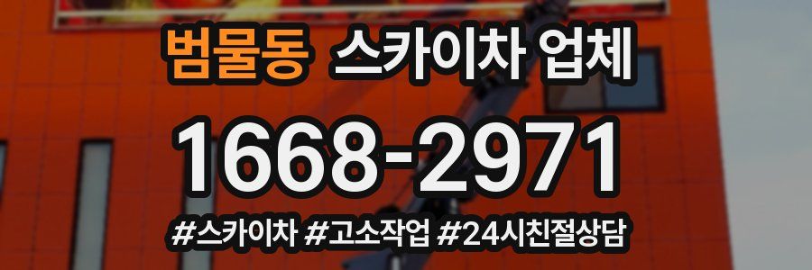 범물동 스카이차 업체