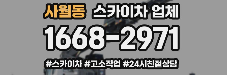 사월동 스카이차 업체