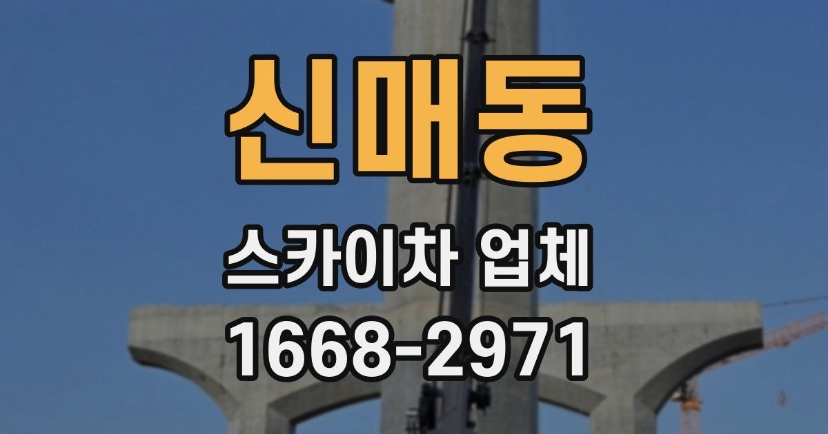 신매동 스카이차 업체