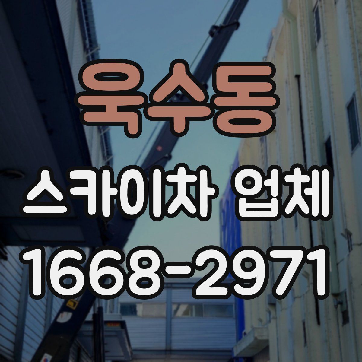 욱수동 스카이차 업체