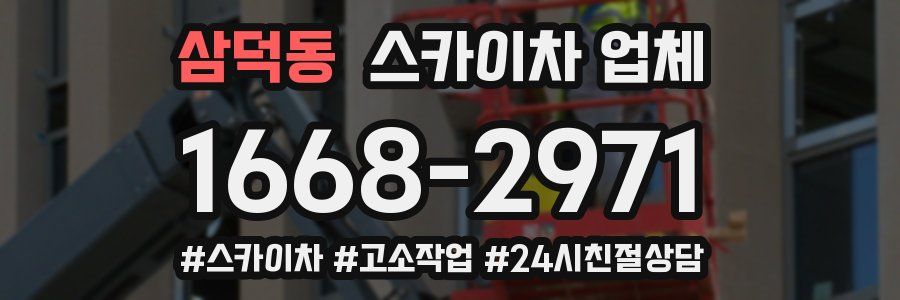 삼덕동 스카이차 업체