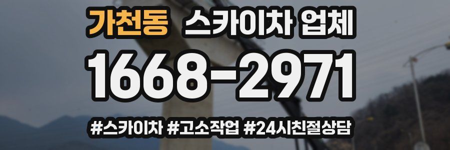 가천동 스카이차 업체