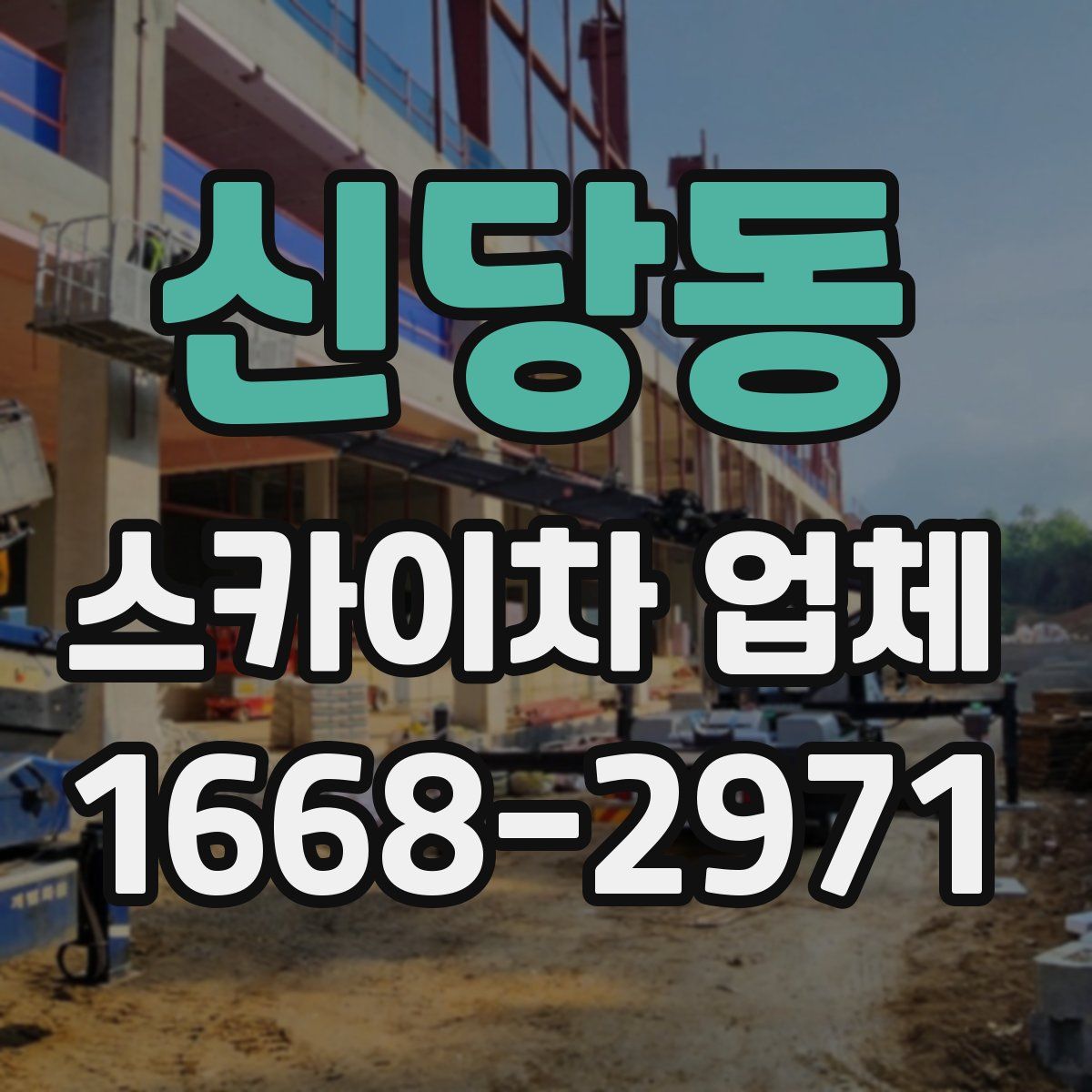 신당동 스카이차 업체