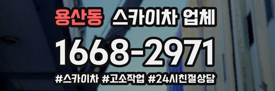 용산동 스카이차 업체