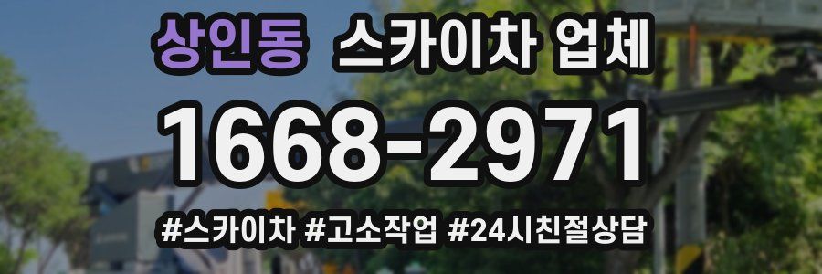 상인동 스카이차 업체