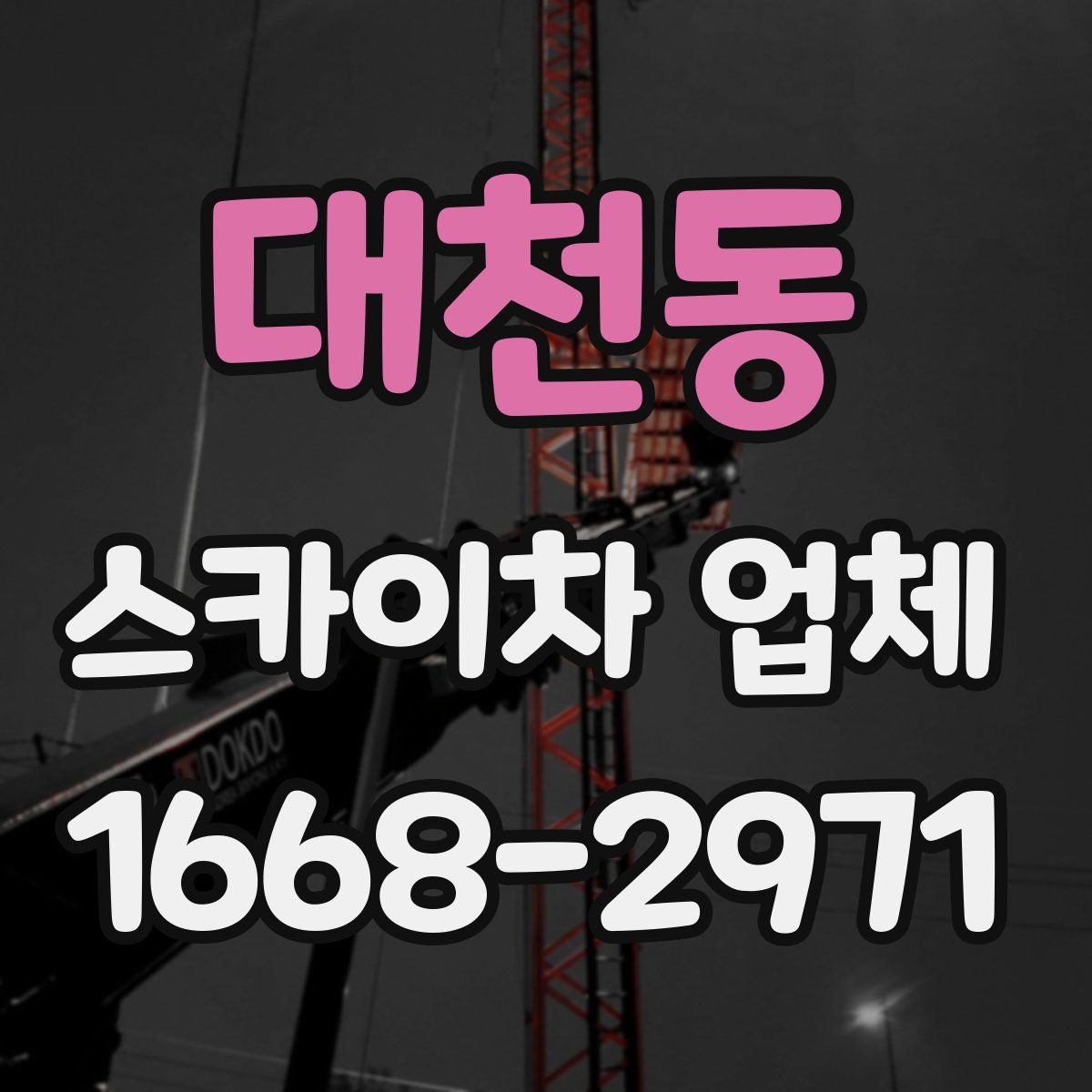 대천동 스카이차 업체