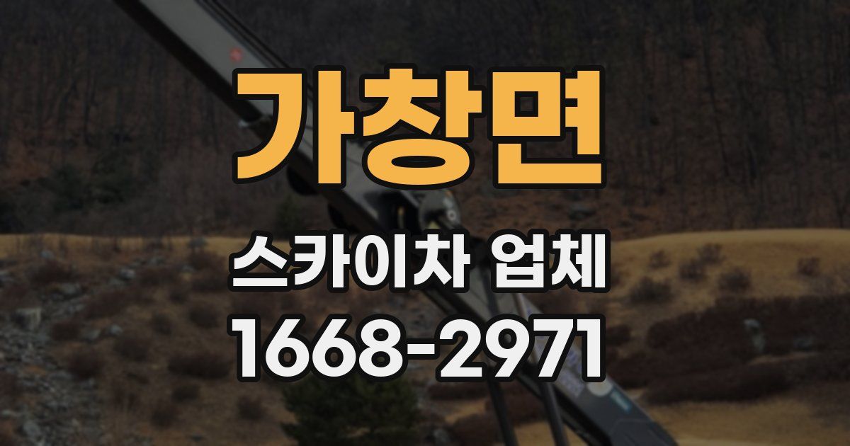 가창면 스카이차 업체