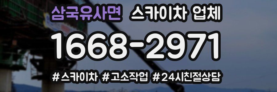 삼국유사면 스카이차 업체