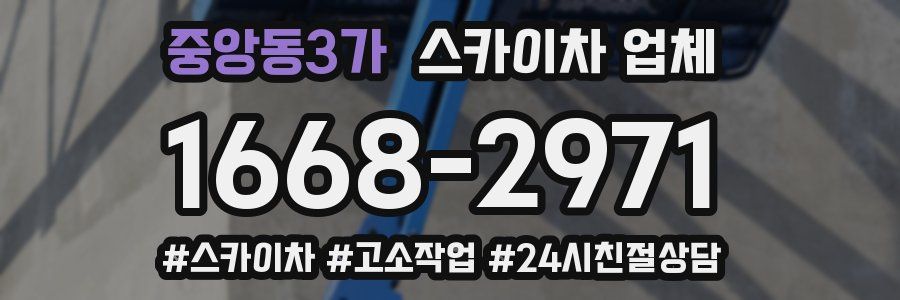 중앙동3가 스카이차 업체