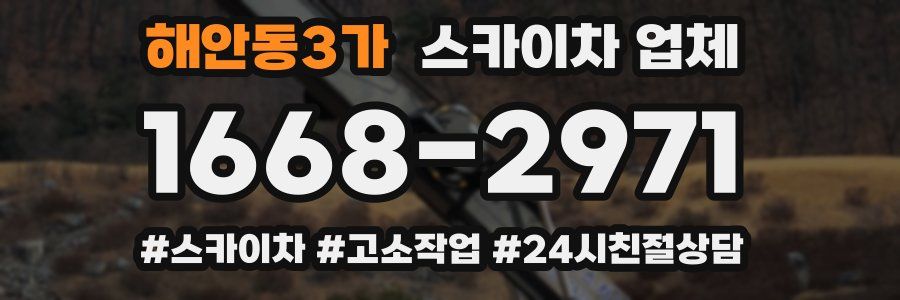 해안동3가 스카이차 업체