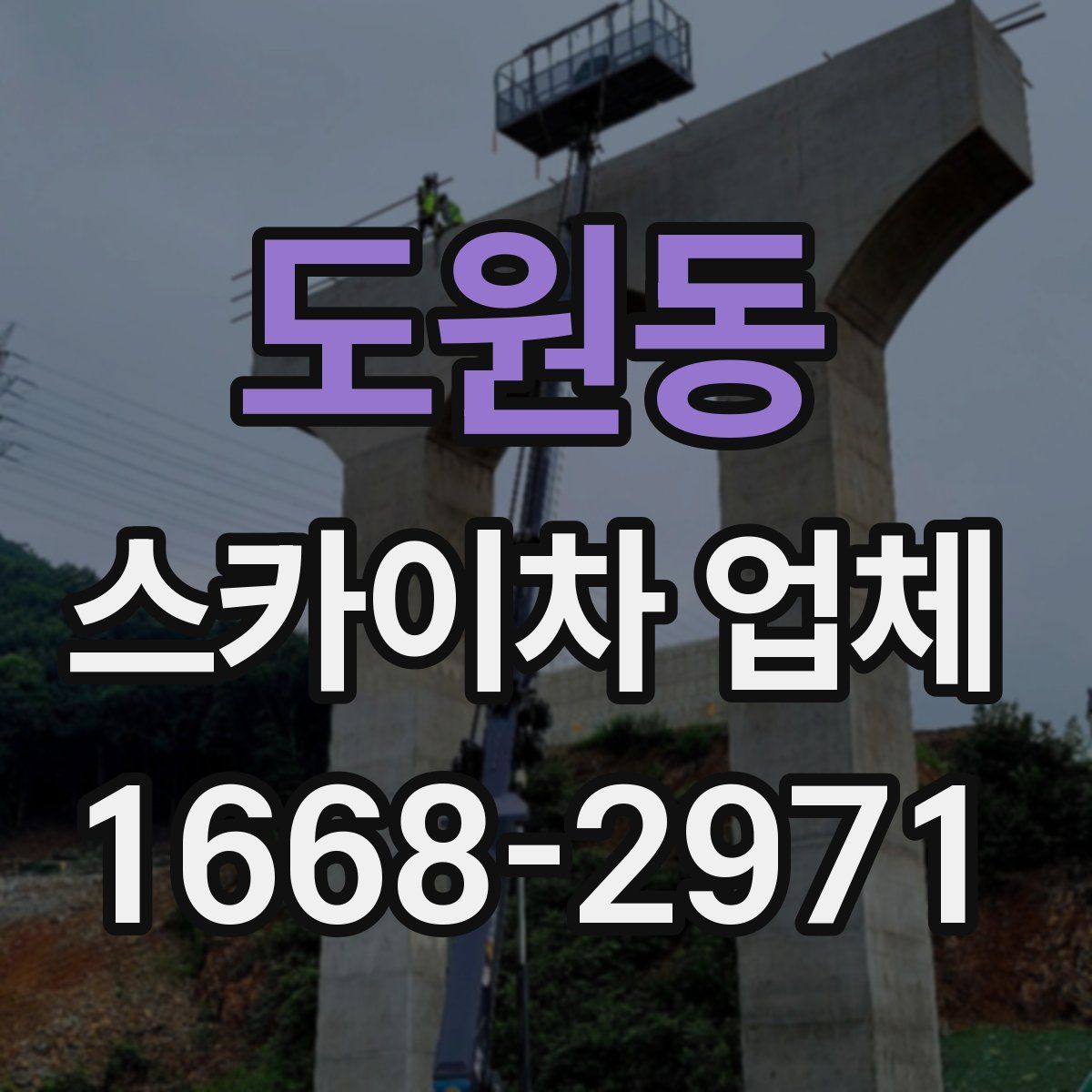 도원동 스카이차 업체