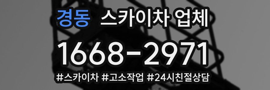 경동 스카이차 업체