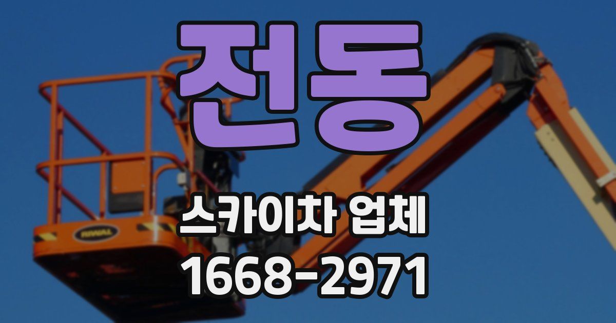 전동 스카이차 업체