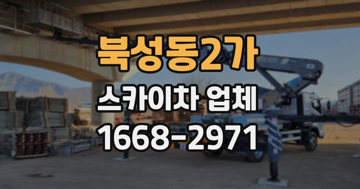북성동2가 스카이차 업체
