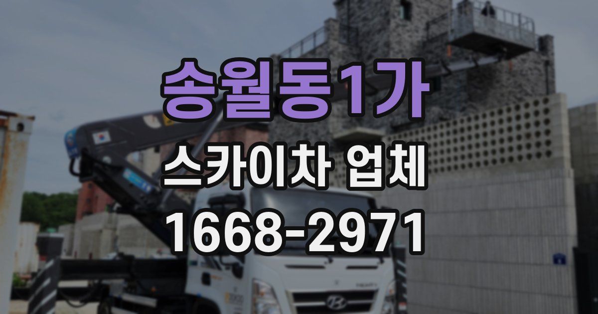 송월동1가 스카이차 업체