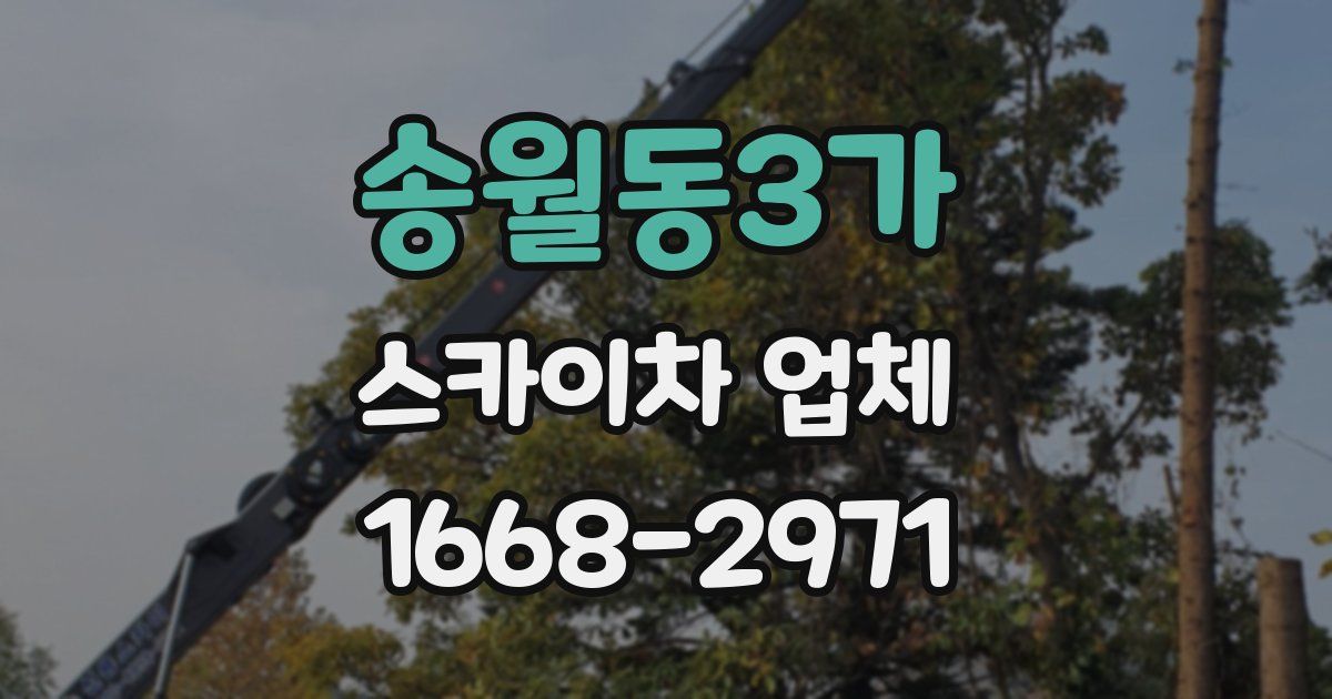 송월동3가 스카이차 업체