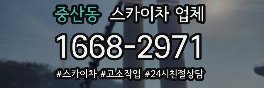 중산동 스카이차 업체